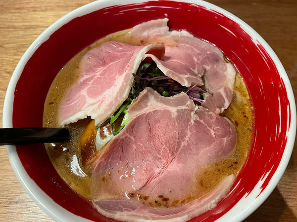 「浅利の塩醬そば パンチェッタ乗せ」@RAMEN 浜虎 福岡中洲店の写真