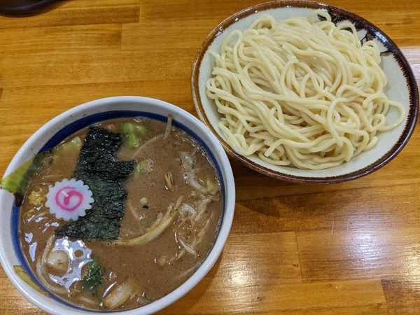 「野菜もりそば+濃厚スープ（甘味半分）」@中華そば なりたやの写真