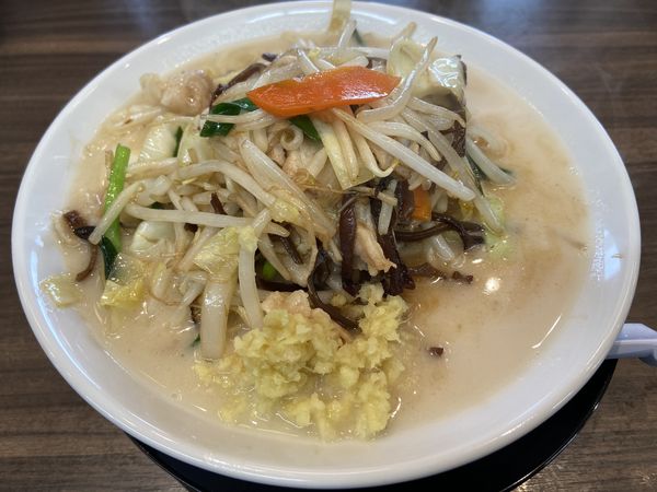 「濃魂タンメン（大盛り）」@濃魂タンメンかみもりの写真