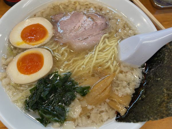 「背脂ラーメン・味薄め690円」@ラーメンショップ椿 二本松店の写真