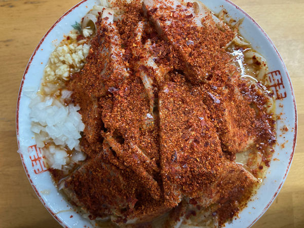 「【限定】赤い背脂 1100円」@ひかり食堂の写真