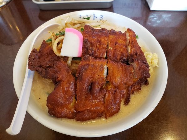 「排骨タンメン+ショウガ」@極濃湯麺シントミ 本庄インター店の写真