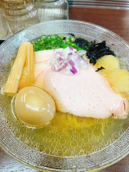 「冷製鯵煮干し 塩」@麺や 睡蓮の写真