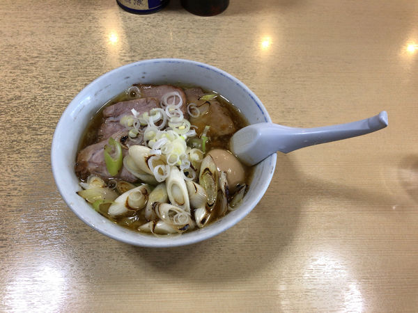 「ネギチャーシューメン(大盛)」@手打ラーメン 長八の写真
