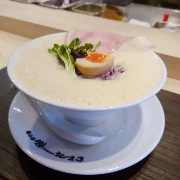 「鶏白湯泡ramen～醤油～1000円」@鶏白湯泡ramenたまきの写真