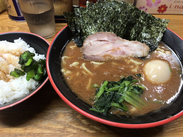 「ラーメン(普濃多)+のり増し+味玉+限定A 850円」@麺家 紫極の写真