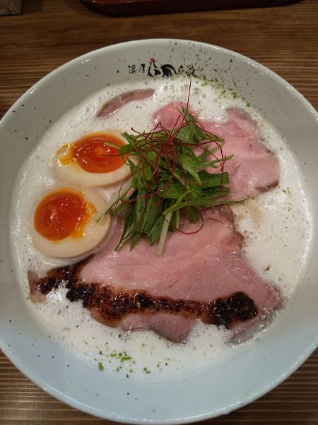 「鶏そば・塩（味玉付き）」@麺や 鳥せんの写真