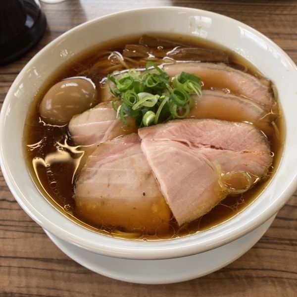 「らぁ麺煮卵又焼豚大盛り」@麺庵ちとせの写真