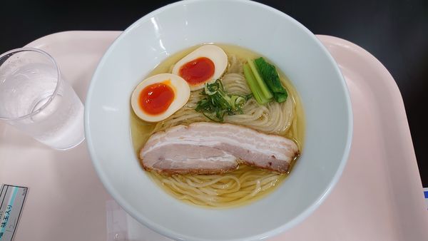 「芳醇鶏そば（塩）味玉入り」@麺や福はら 全国味の逸品会の写真