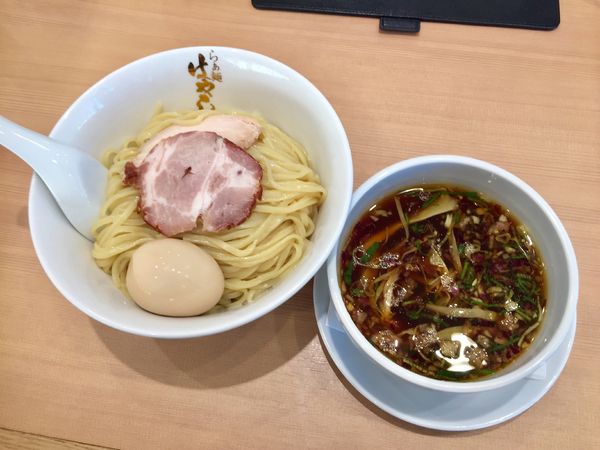 「味玉つけ麺(大)【1050円】」@らぁ麺 はやし田 味の素スタジアム店の写真