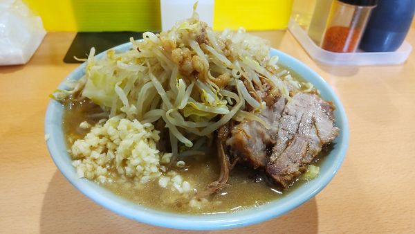 「ラーメン（ヤサイニンニク）900円」@俺の生きる道 つくば店の写真