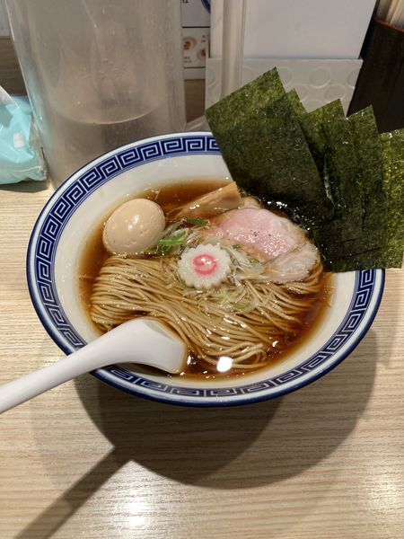 「中華そば玉子海苔トッピング」@中華そば 竹むらの写真