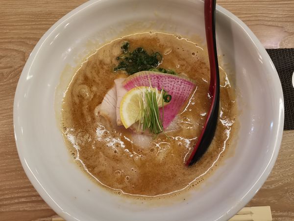 「ボタン海老と八角の旨塩蕎麦」@煮干中華蕎麦 かわず池の写真