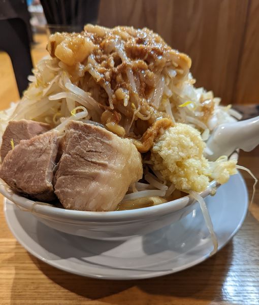 「ラーメン  濃厚 + 麺増し☓2 + α」@自家製麺88の写真