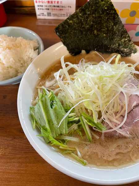 「あご塩ラーメン ライス」@吉祥寺 武蔵家の写真