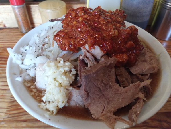 「豚入りオロチョンラーメン750円」@にかいやの写真