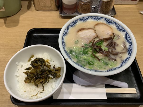 「高菜ごはんセット」@由丸 大手町店の写真