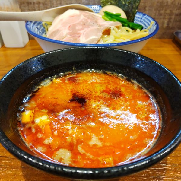 「特製濃厚鶏辛鰹つけ麺（￥1,030）※」@麺屋 旧月の写真
