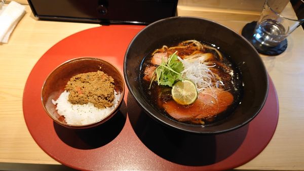 「鴨中華そばランチセット」@鴨中華そば 楓の写真