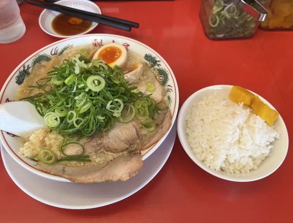 「コク旨味玉ラーメン　餃子セット」@ラーメン魁力屋 仙台南店の写真