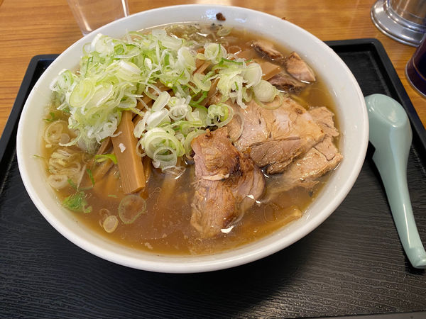 「メンマラーメン(普通) ネギ増し」@大勝軒 淵野辺店の写真