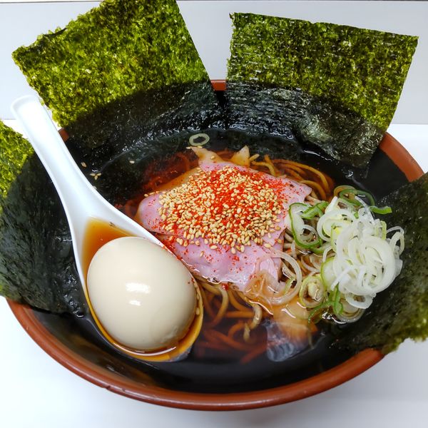 「【期間限定】のりたまベーコンそば（￥500）」@山七の写真