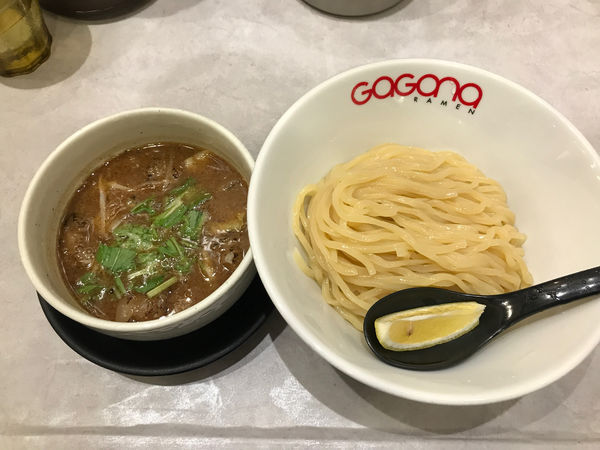 「ホルモンつけ麺 980円」@GaGana RAMEN 極 渋谷店の写真