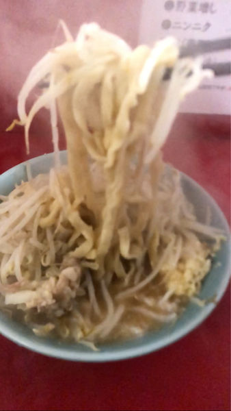 「ラーメン　ニンニクあぶら」@ラーメン二郎 新宿歌舞伎町店の写真