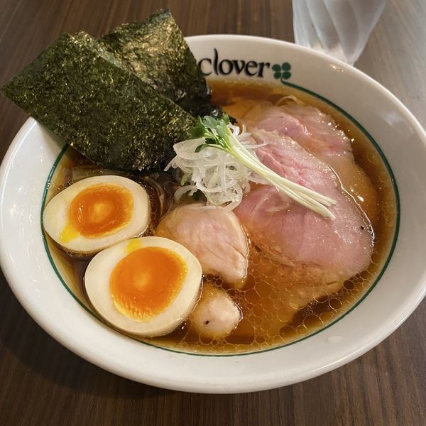 「特製醤油ラーメン　1100円」@らあめんCloverの写真