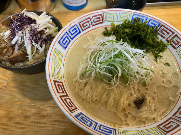 「【限定】冷し牡蠣蕎麦」@我的中華そば 机上の空論。の写真