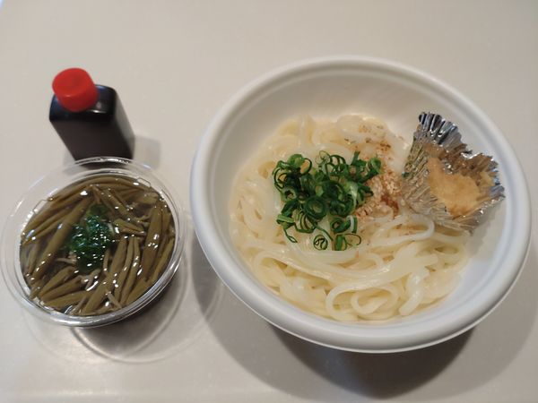 「（テイクアウト）稲庭うどん・じゅんさい　６００円＋消費税」@秋田料理 酒呑童子の写真