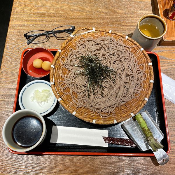 「ざるそば＜生わさび1本付＞」@信州そば処 そじ坊 川崎アゼリア店の写真