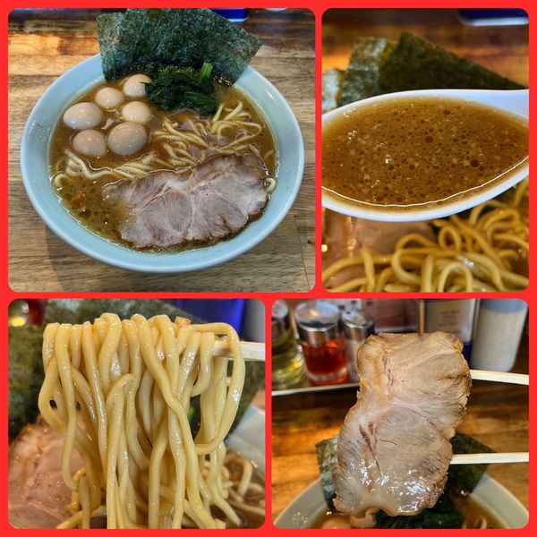 「ラーメン並￥700＋うずら玉子￥50」@壱六家 大和店の写真