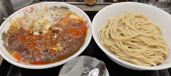 「濃厚麻婆つけ麺」@つけめんTETSU 阪急三番街店の写真