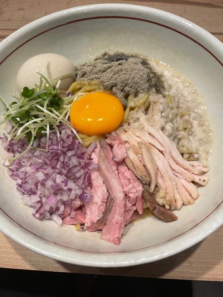 「煮干し油そば（大盛）」@麺屋 彩音 ~Sign~の写真