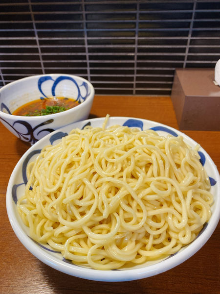 「辛味噌つけそば（特盛）」@麺鮮醤油房 周月 山口平生店の写真