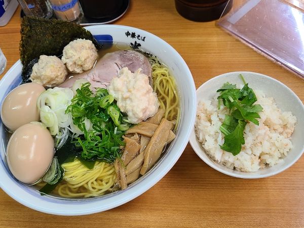 「真似つぶ貝出汁塩ラーメン」@中華そば 半ざわの写真