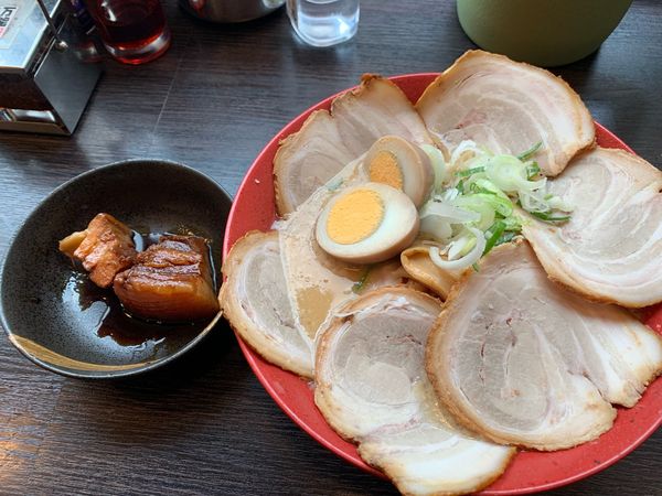 「ちゃーしゅうめん味玉(角煮)」@千石自慢ラーメン 本店の写真