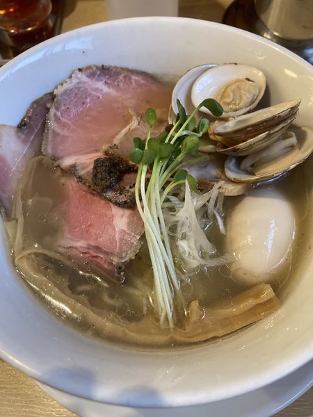 「特製蛤そば塩（1250円）」@麺屋壱心の写真