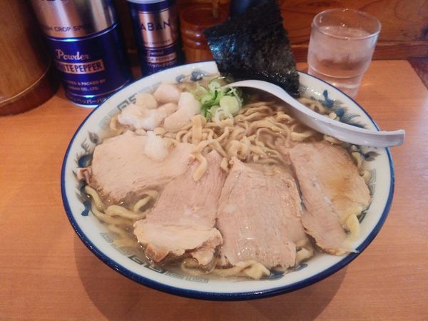 「中華そば大盛　1000円　身入り油味濃いめ」@ケンチャンラーメン 山形の写真