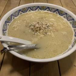 濃厚ラーメン（塩・刀切麺・930円）