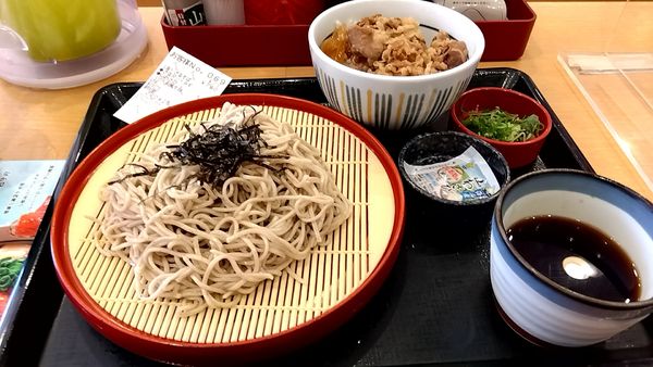 「山わさび　ざるそば」@なか卯 南大井三丁目店の写真