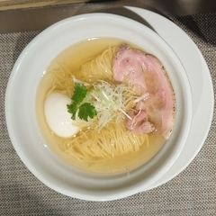 「塩ソバ（並）+肉丼お得セット」@成城青果の写真