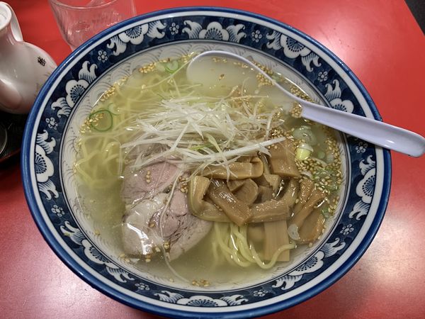 「Bセット（塩ラーメン＋半炒飯）」@空港ラーメン 天鳳の写真