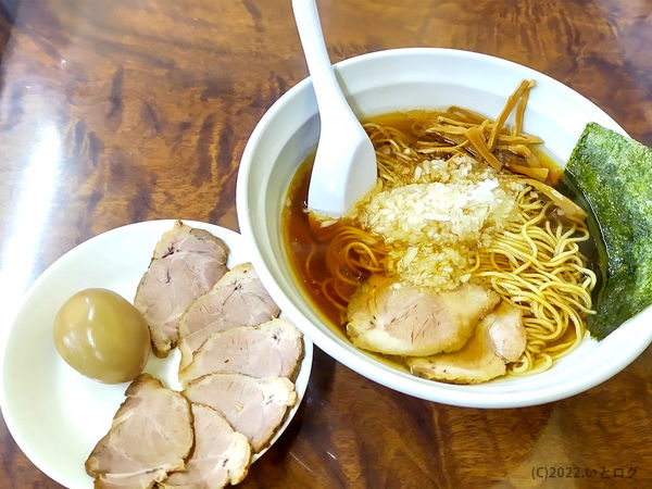 「ラーメン並(+チャーシュー+味玉)」@中華そば ひふみ屋の写真