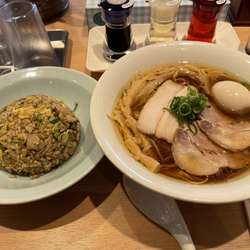 特製醤油らーめん、半チャーハンセット