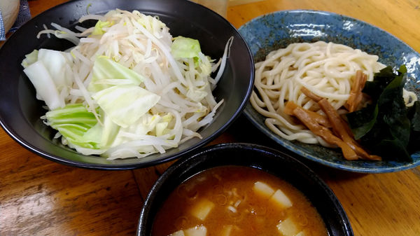 「【限定】野菜味噌つけ麺（豚骨）・野菜増し ￥980」@麺屋信玄の写真