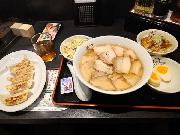 「坂内満足定食（炙りチャーシュー丼）」@喜多方ラーメン 坂内 大森東口店の写真