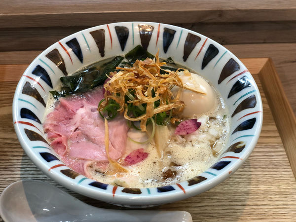 「宮崎牛脂と十三浜ワカメの味噌そば」@えびそば 緋彩の写真