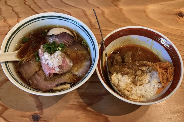 「特製RAGEそば醤油＋ミニカレー」@麺尊RAGE RENEGADESの写真